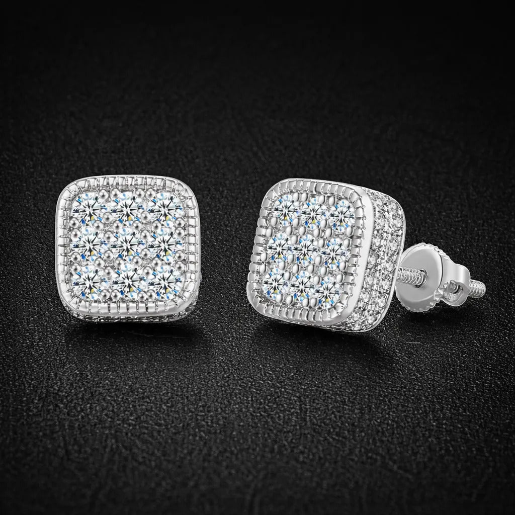 Aros Silver Brillante — Estilo Masculino