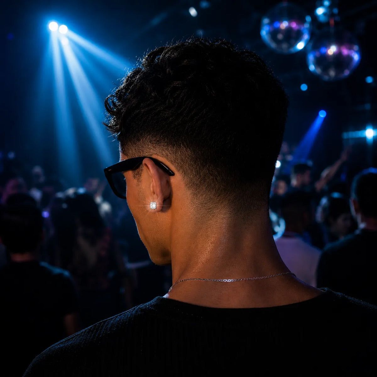 Aros Silver Brillante — Estilo Masculino