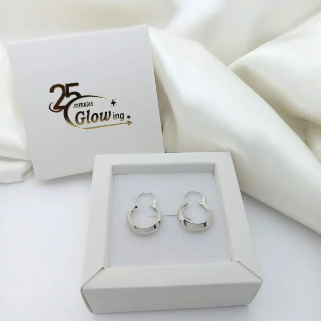 Argollas Criollas 16 mm en Plata 925
