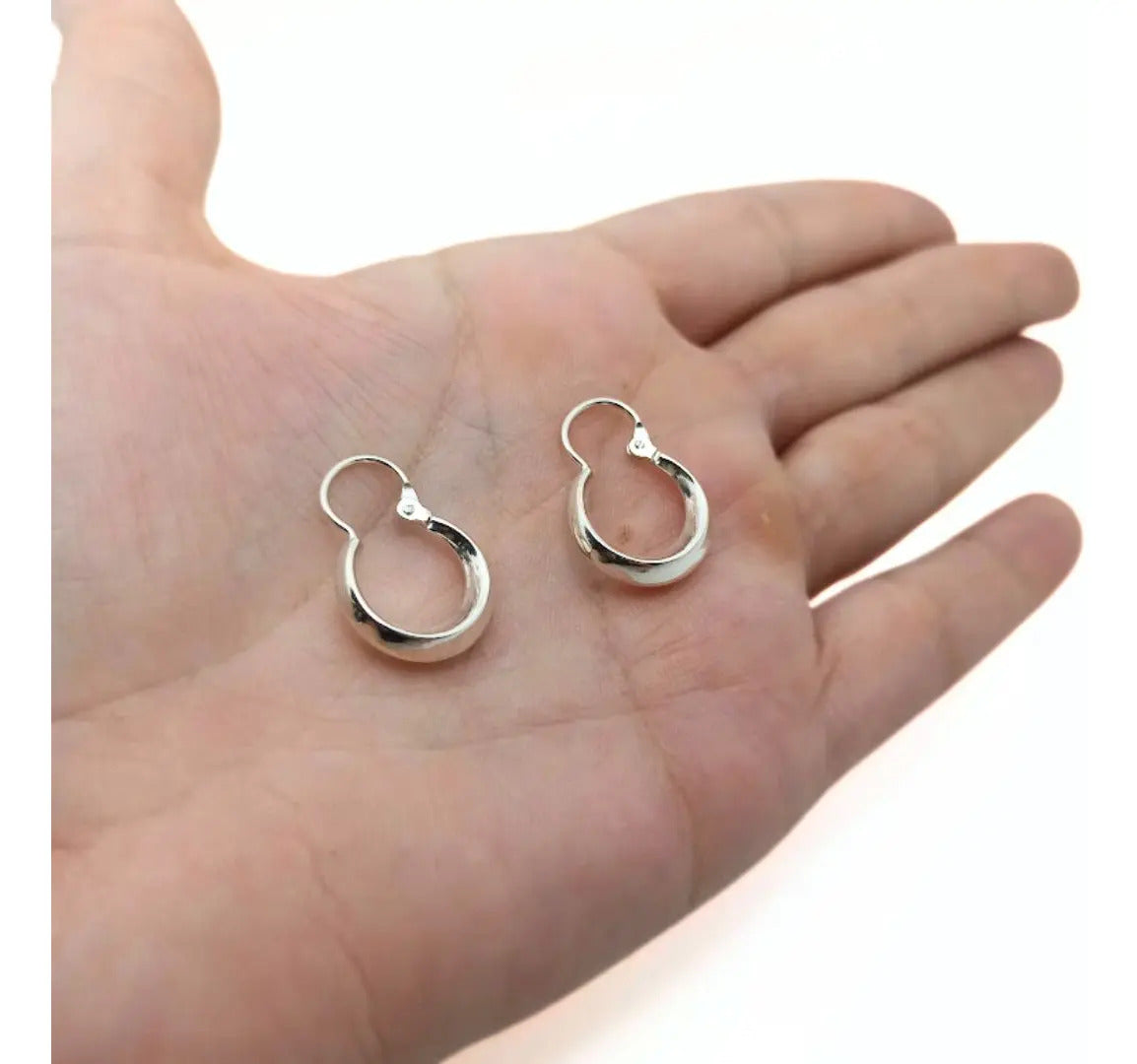 Argollas Criollas 16 mm en Plata 925