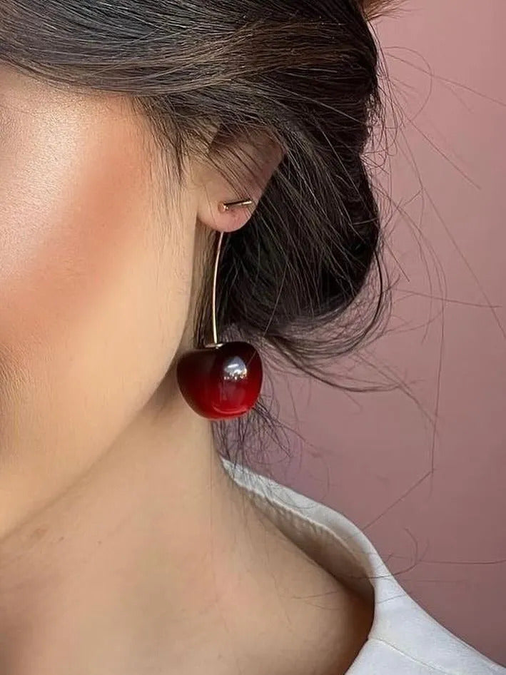 Aros Cherry 3D — Diseño Cereza