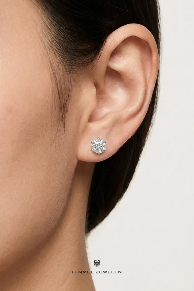 Aros Ice Unisex con Zirconia — Acero