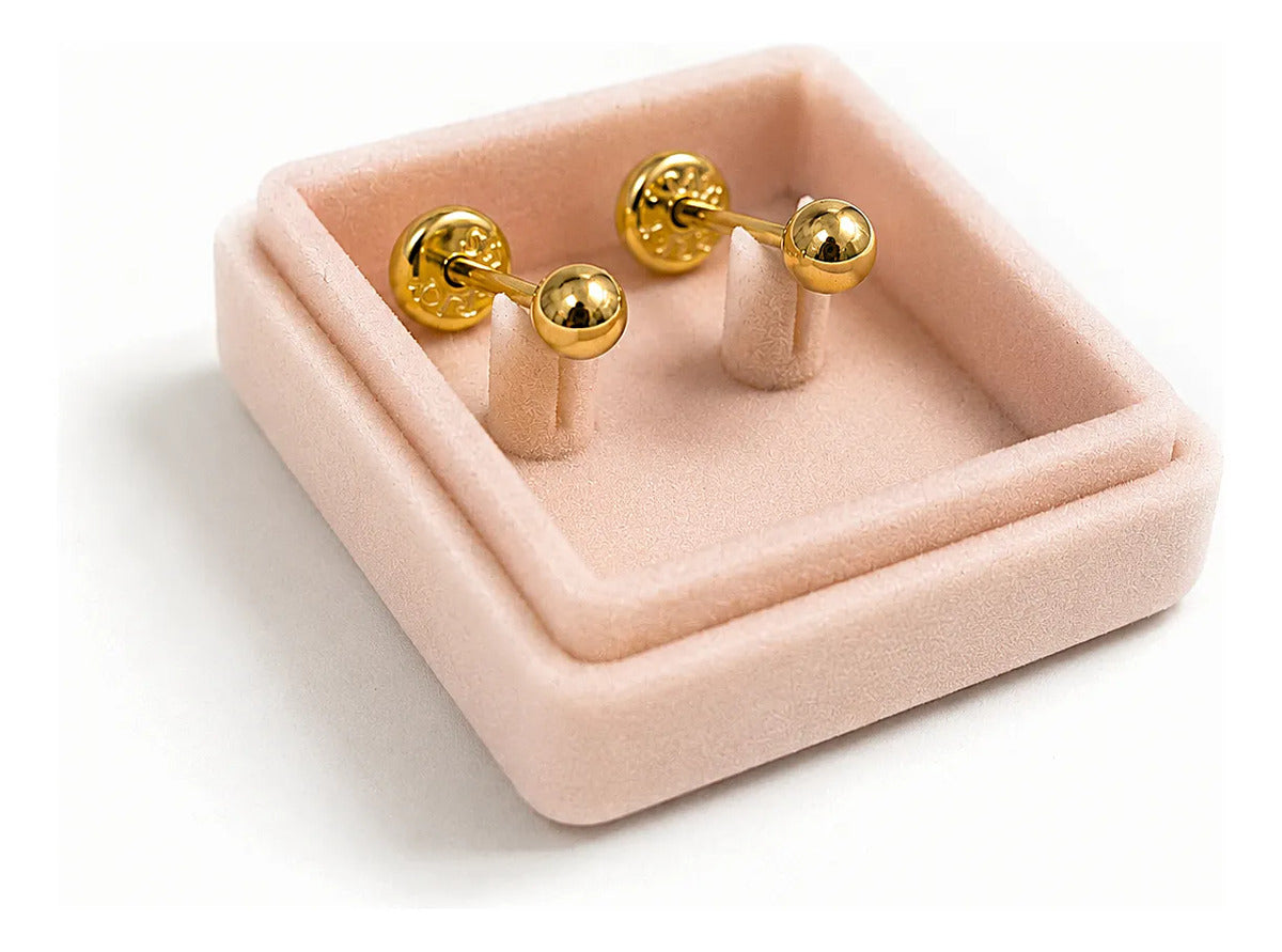Abridores Bolita 2,5 mm con Perno de Oro 18K