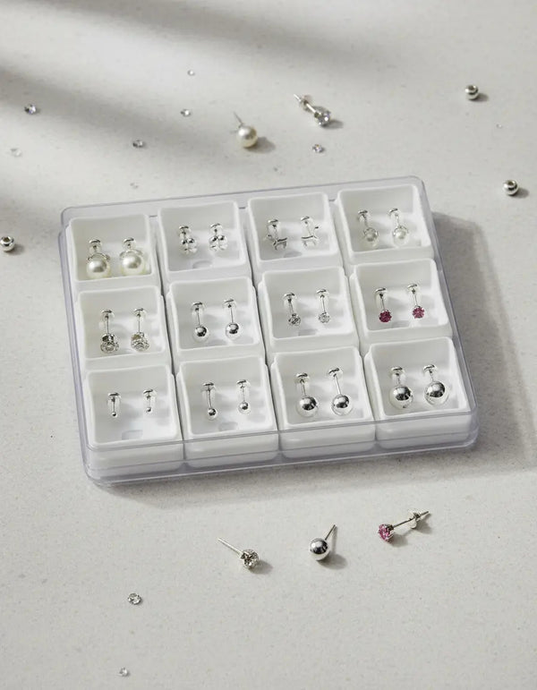 Set x12 Abridores Surtidos en Plata 925