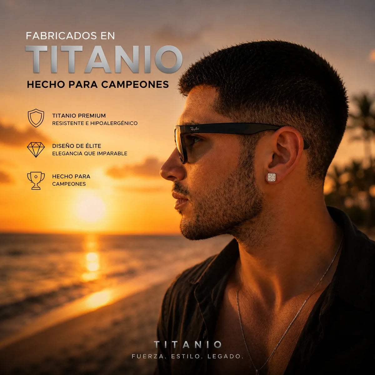 Aros Silver Brillante — Estilo Masculino