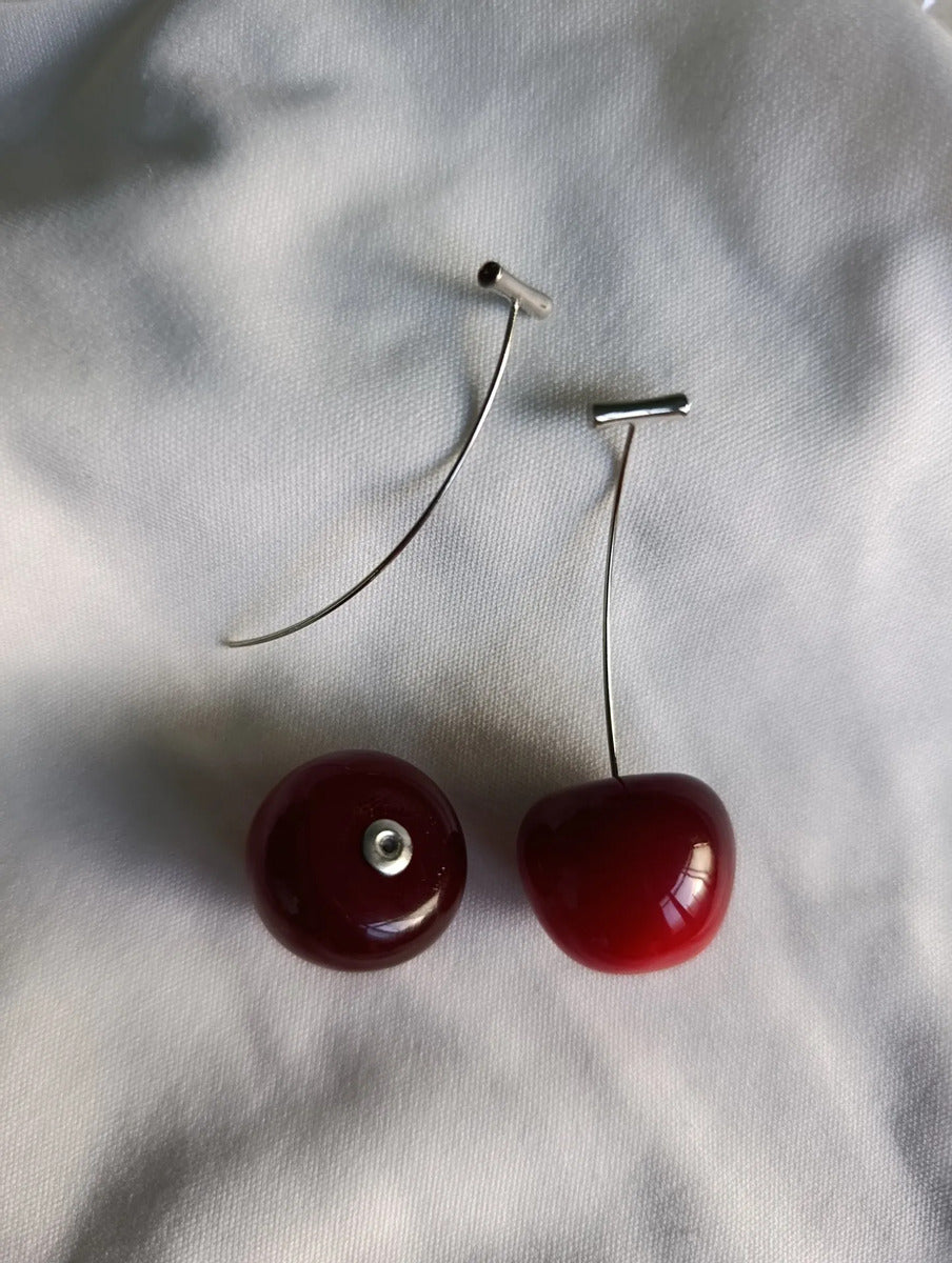Aros Cherry 3D — Diseño Cereza