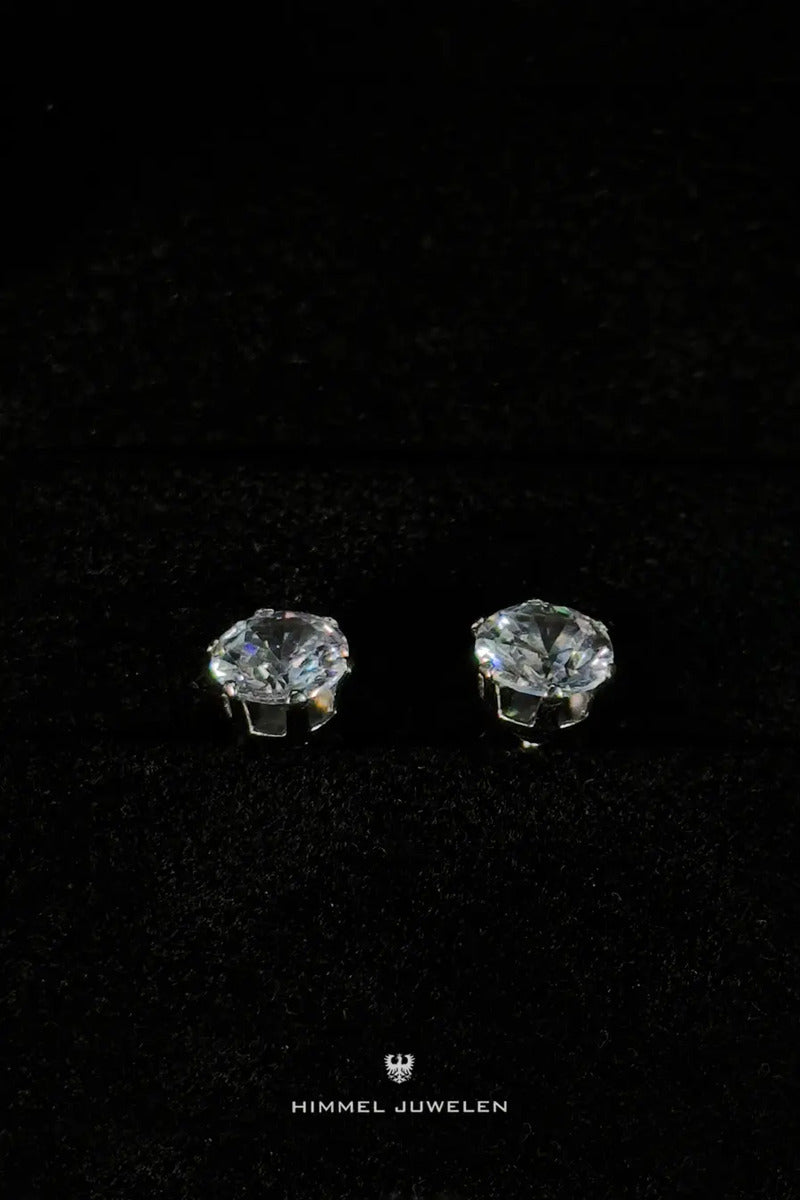 Aros Ice Unisex con Zirconia — Acero