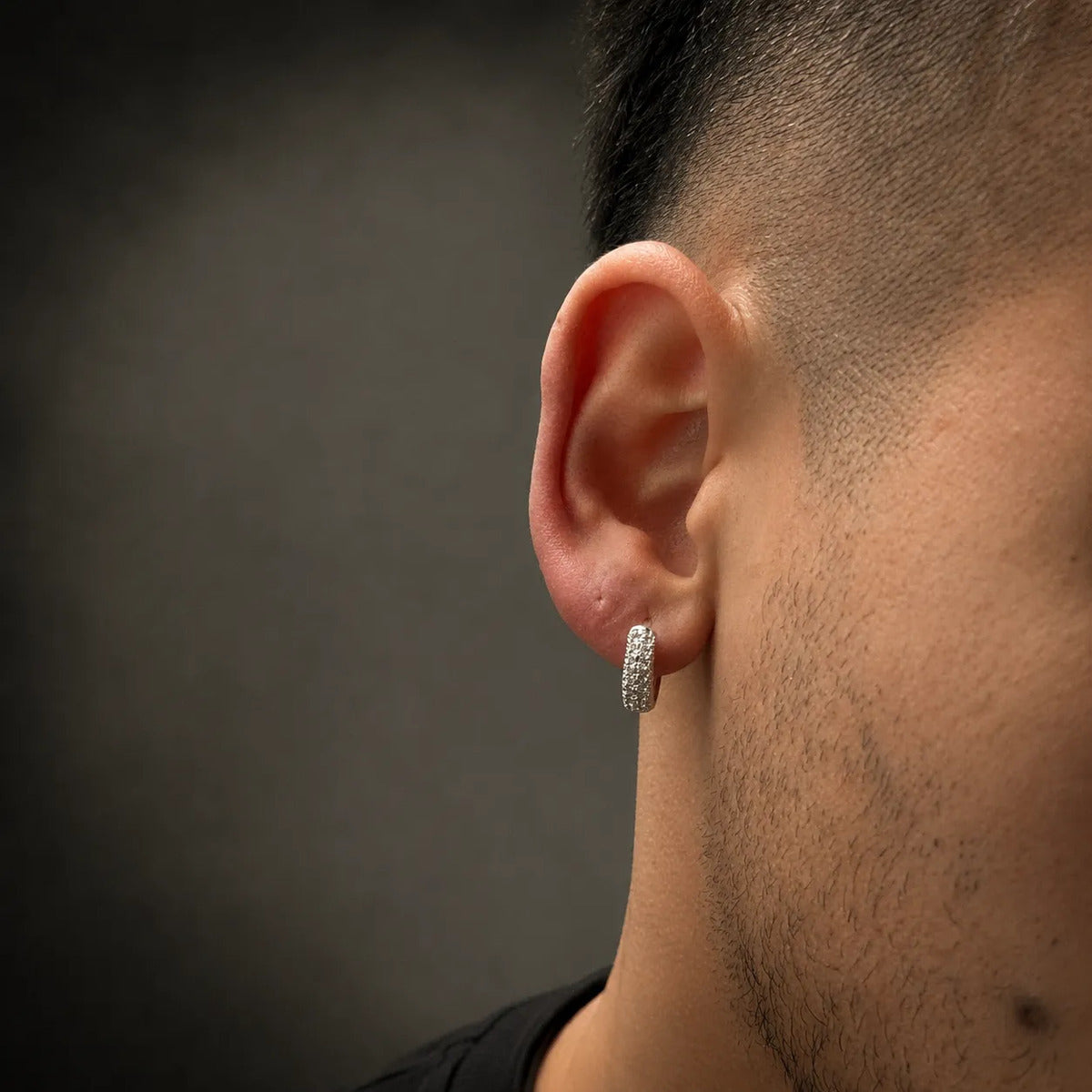 Argollas Silver con Circonias — Estilo Urbano