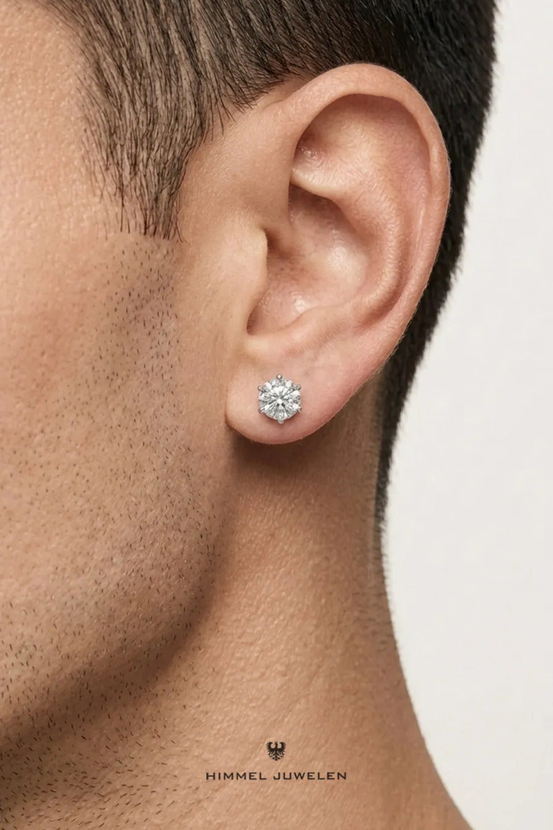 Aros Ice Unisex con Zirconia — Acero