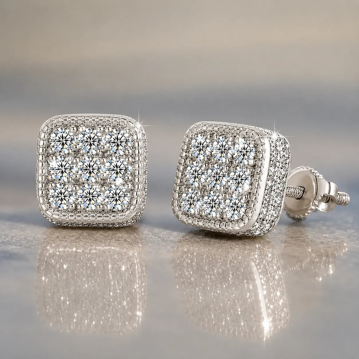 Aros Silver Brillante — Estilo Masculino