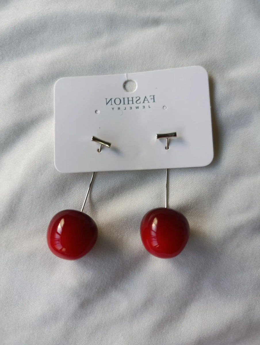 Aros Cherry 3D — Diseño Cereza