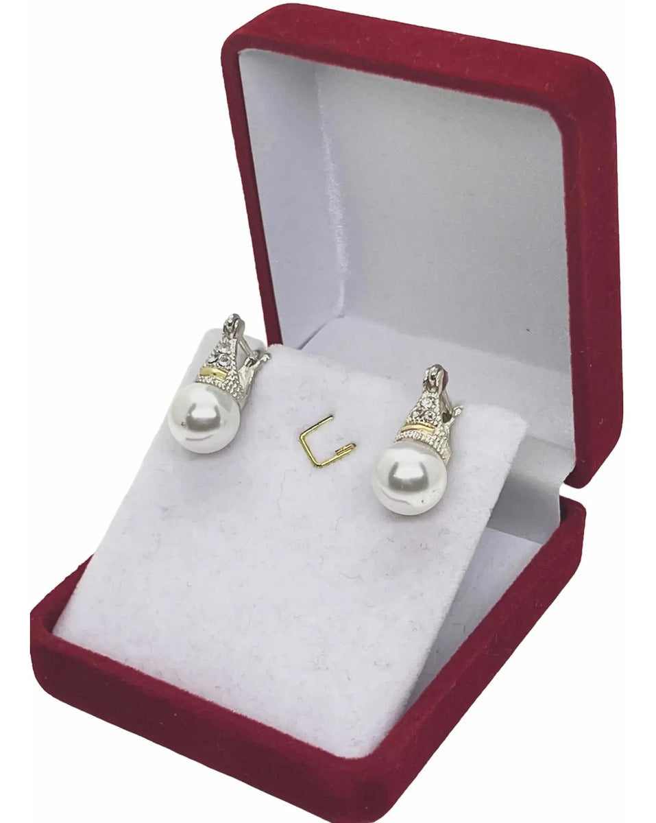 Aros Lady 10 mm Bicolor con Cubics