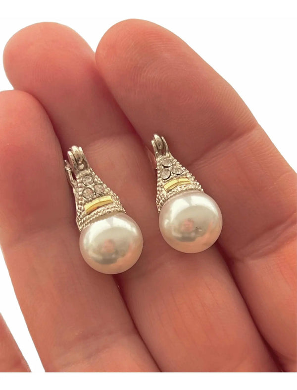 Aros Lady 10 mm Bicolor con Cubics