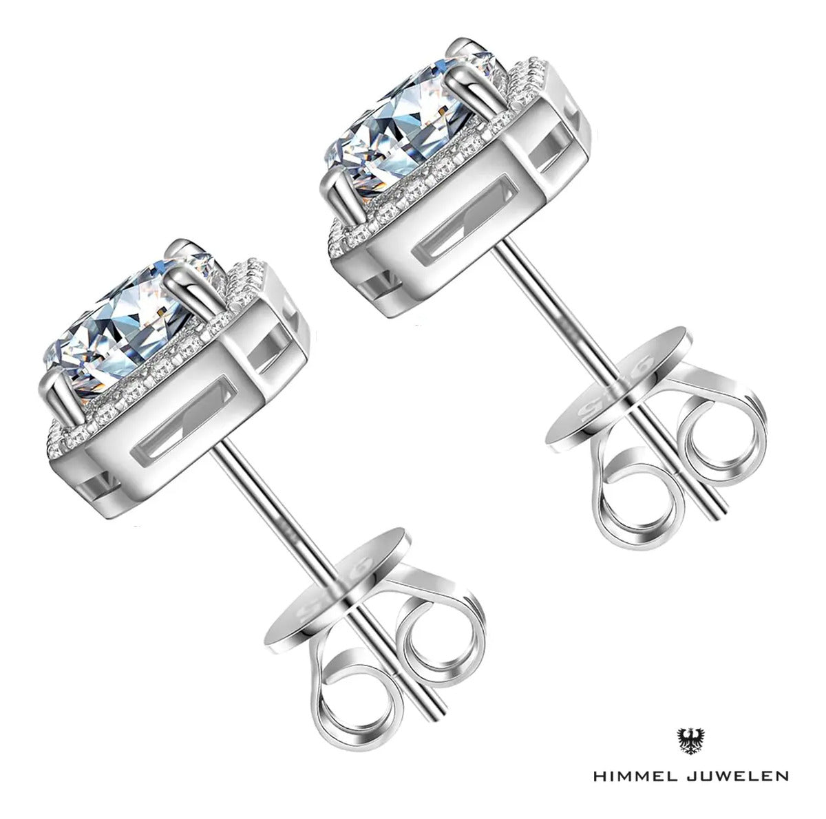Aros Ice con Cubic Cuadrado — Plata 965